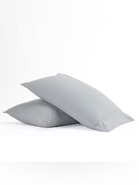 iEnjoy Home Light Gray Standard Pillowcase Set 2 Pack Microfiber 20x30 New
